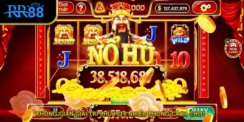 Không gian giải trí phù hợp nhiều phong cách chơi