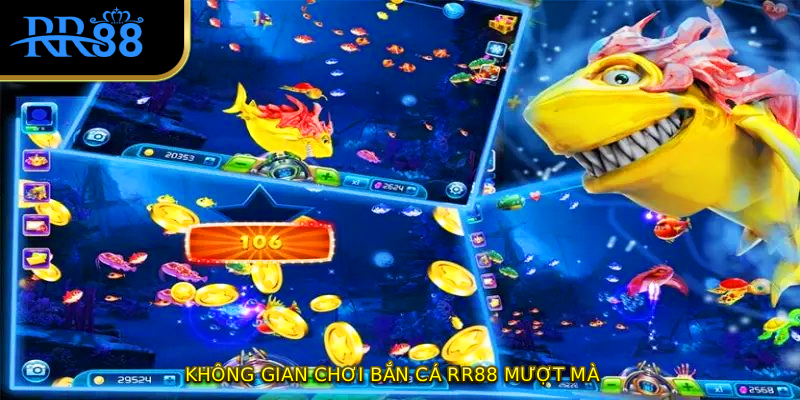 Không gian chơi Bắn Cá RR88 mượt mà